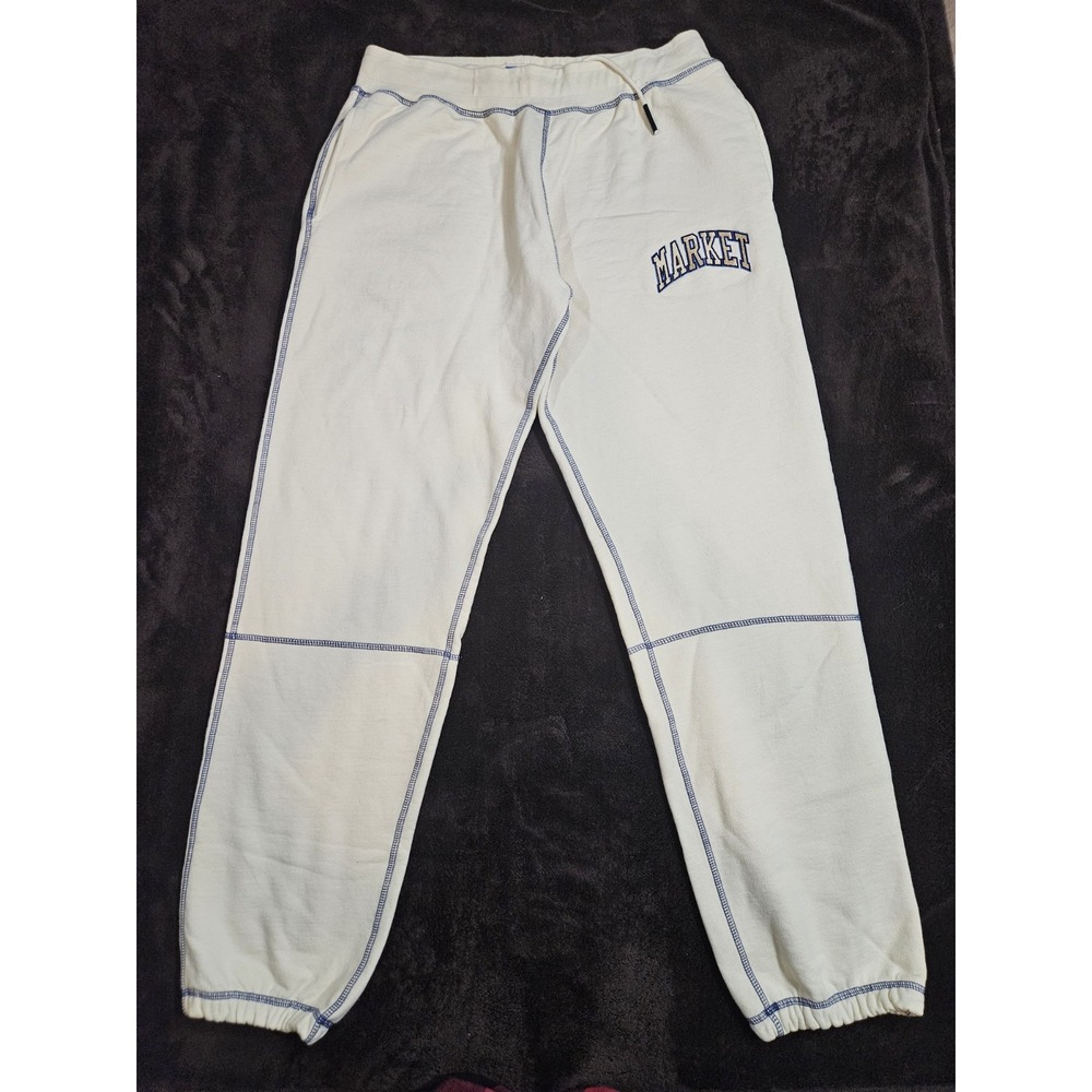 Chinatown Market Men's Jogger Sweatpants Size 2XL Cream Colorway